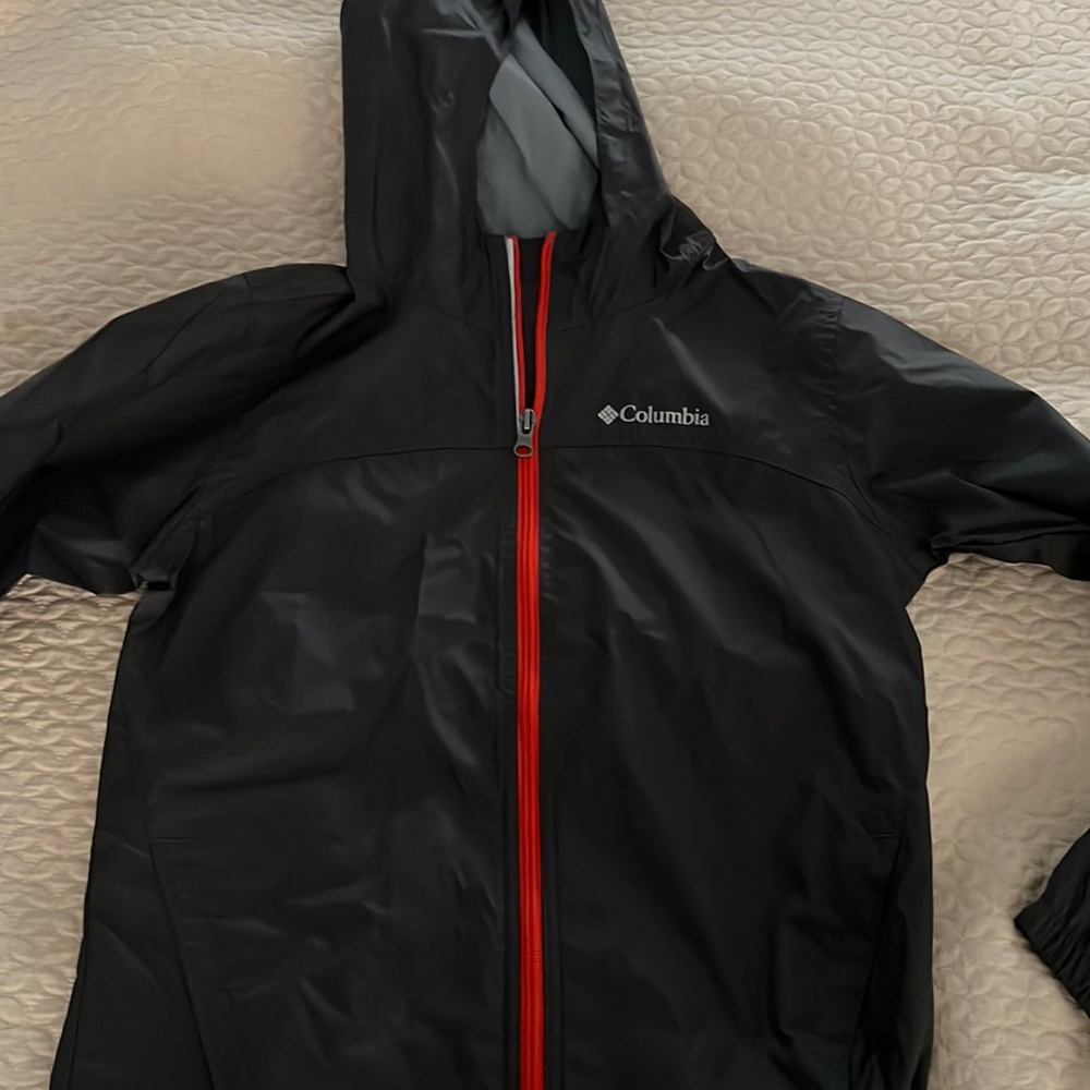 Columbia Rain Jacket Wind Breaker - Dark Grey